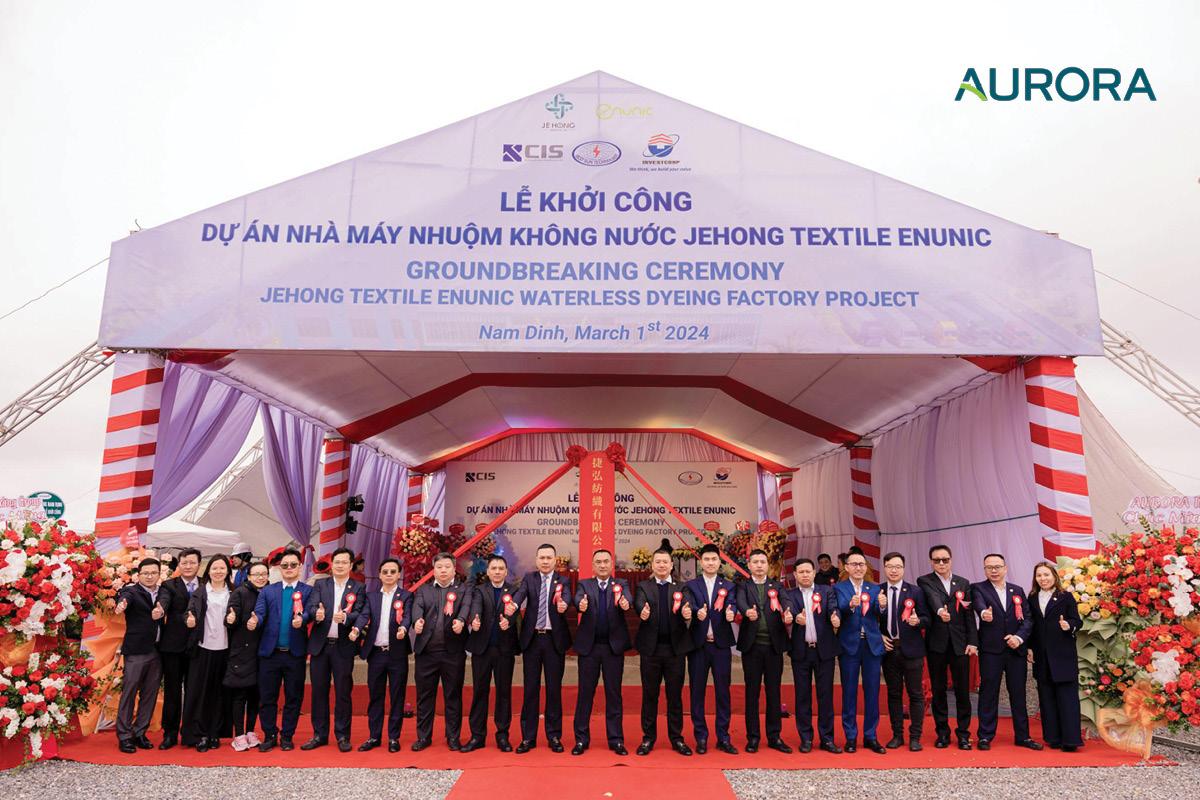 Lễ khởi công dự án nhà máy nhuộm Jehong textitle Việt Nam tại Aurora IP