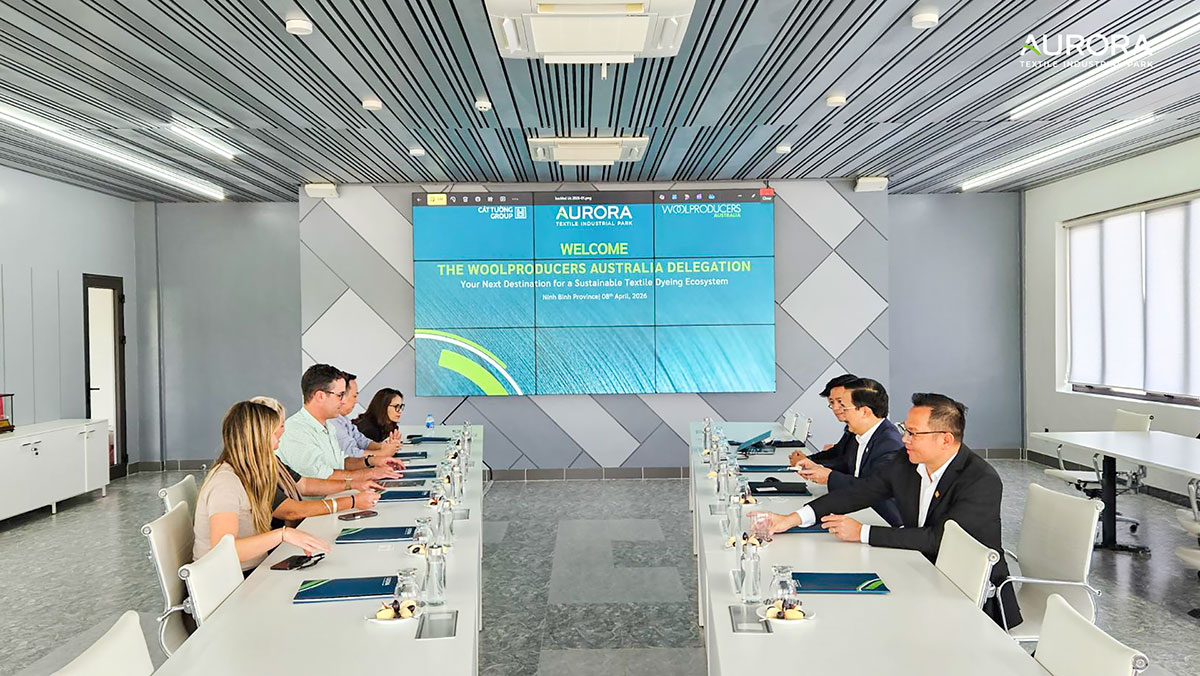 Hiệp hội Lông cừu Úc (WPA) ấn tượng trước năng lực thực tế tại KCN Dệt may Aurora