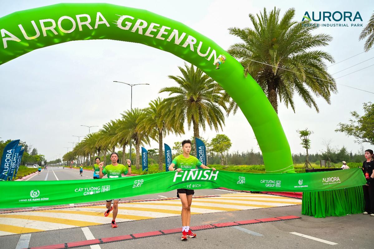 Runners crossed the finish line