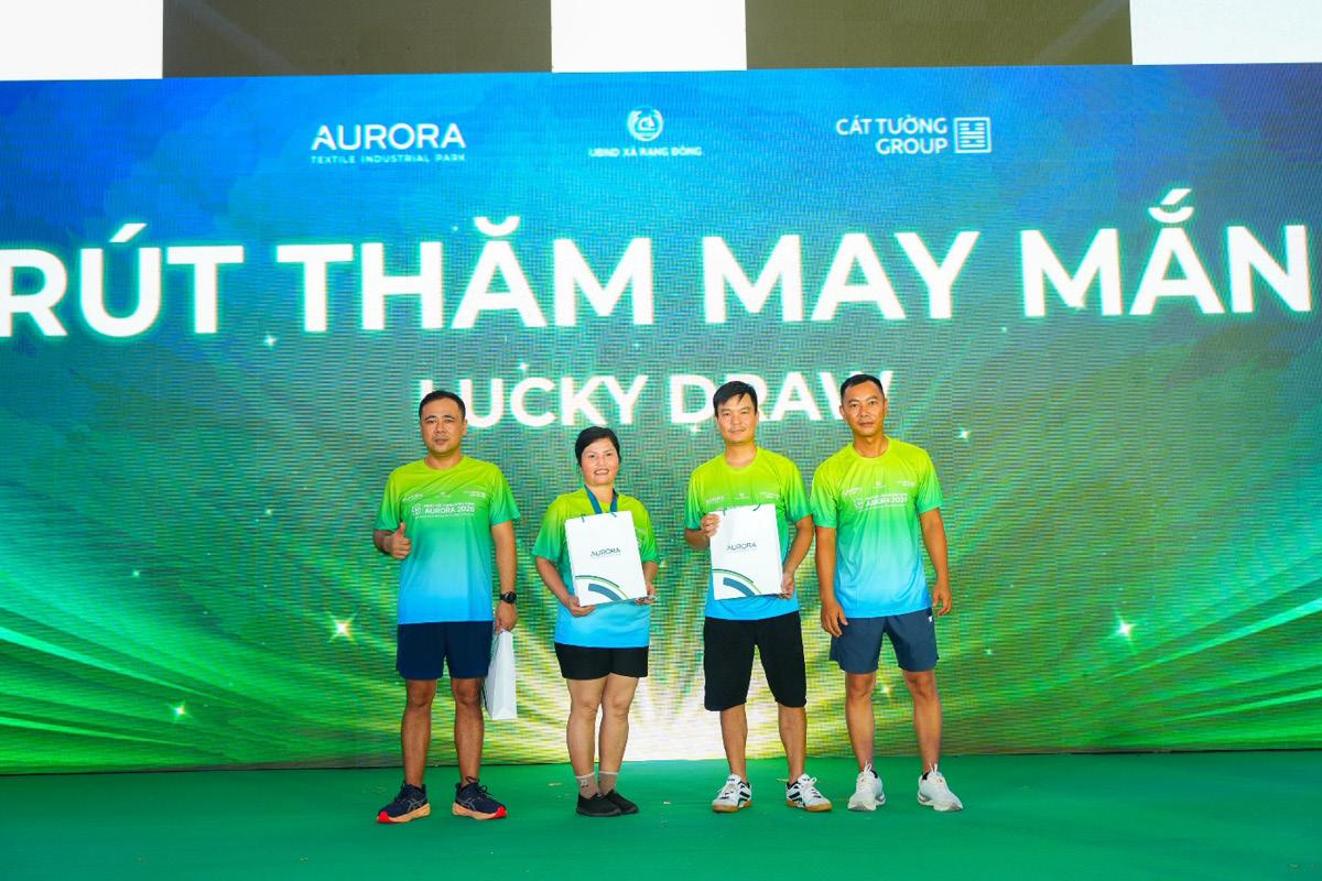 third prizes during the lucky draw session