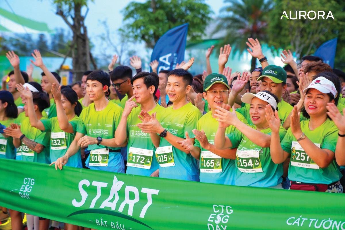 Aurora Green Run starting line