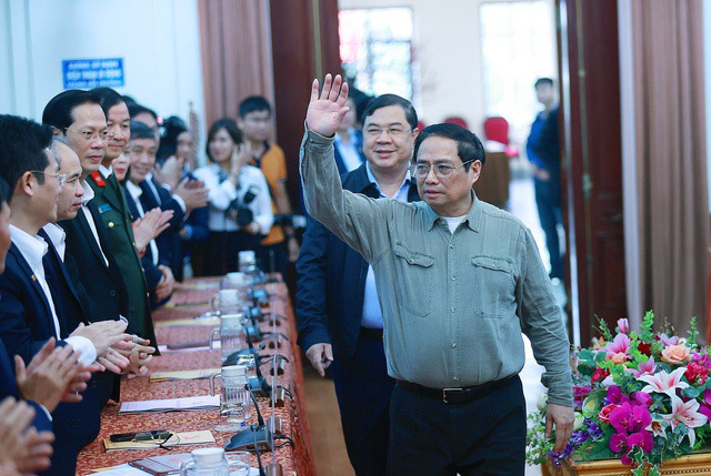 lãnh đạo tỉnh Nam Định gặp Thủ tướng
